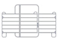 Growi Panel 360 cm Breite x 220 cm Höhe, Standard mit Tor Mittig, 19900060