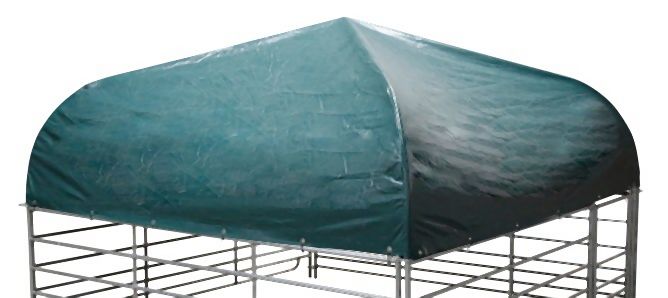 Kerbl Weideunterstand für Schafe und Ziegen, 2,75x2,75m, Komplettset, 442614