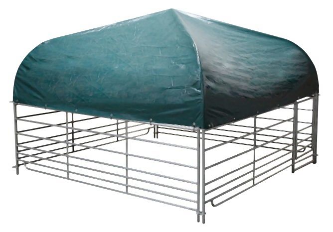 Kerbl Weideunterstand für Schafe und Ziegen, 2,75x2,75m, Komplettset, 442614