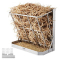 VEVOR 2-in-1-Heuraufe 610x297x584 mm, Futterautomat & -trog, Stahl, für Ziegen, Schafe, Pferde, Wandraufe mit Futterschale, SCWSQEHYBGSWCN87VV0